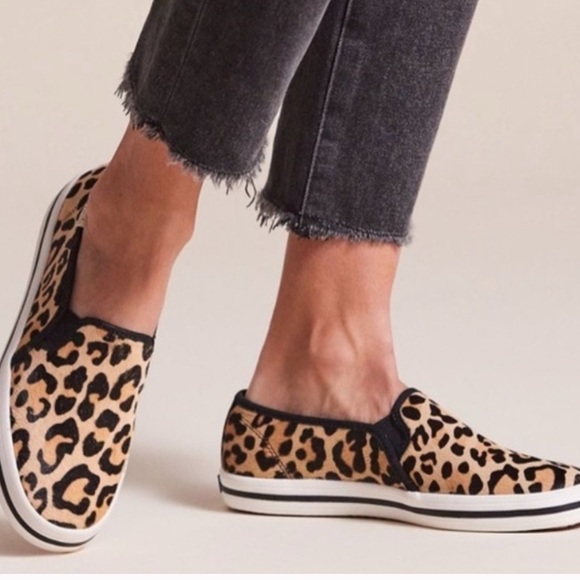 Kate Spade Leopard Print Slip-On Sneakers - Picture 1 of 9